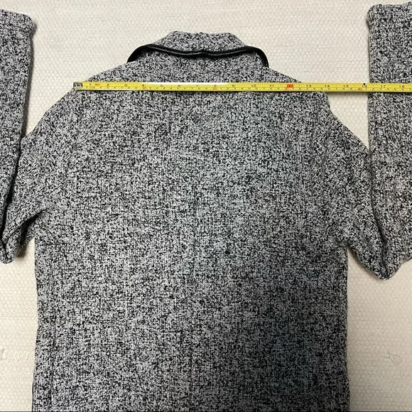 Mercer & Madison Black/White Drape Jacket Coat Cardigan Size S - Picture 5 of 8